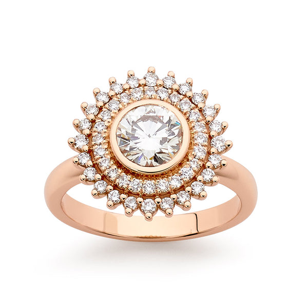 Pink gold hotsell ring price