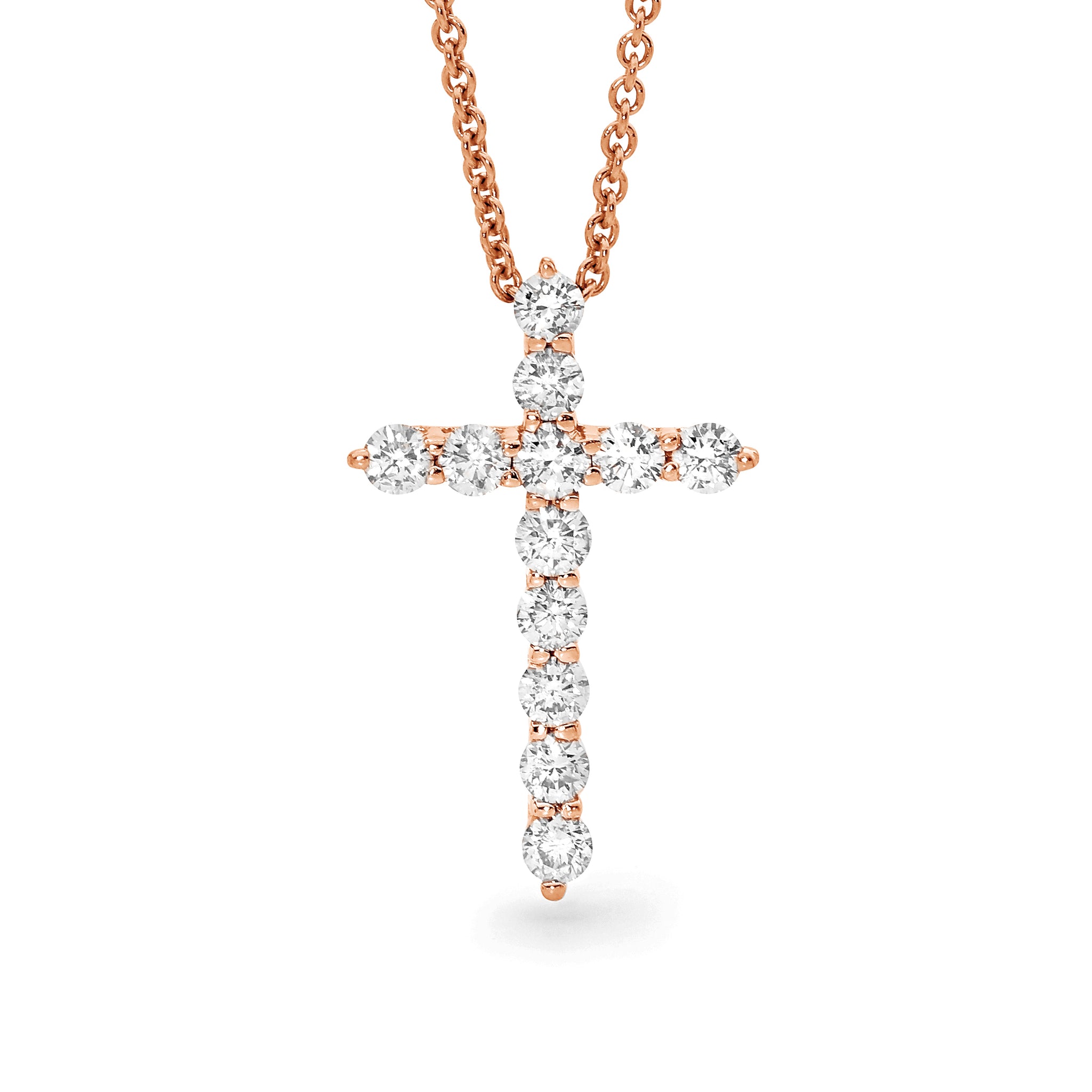 Diamond cross pendant large BSJ Signature Style 1.00ct T.W